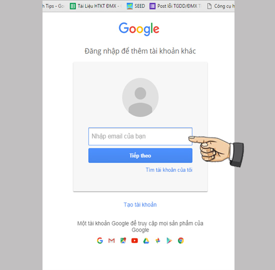 Đăng nhập tài khoản